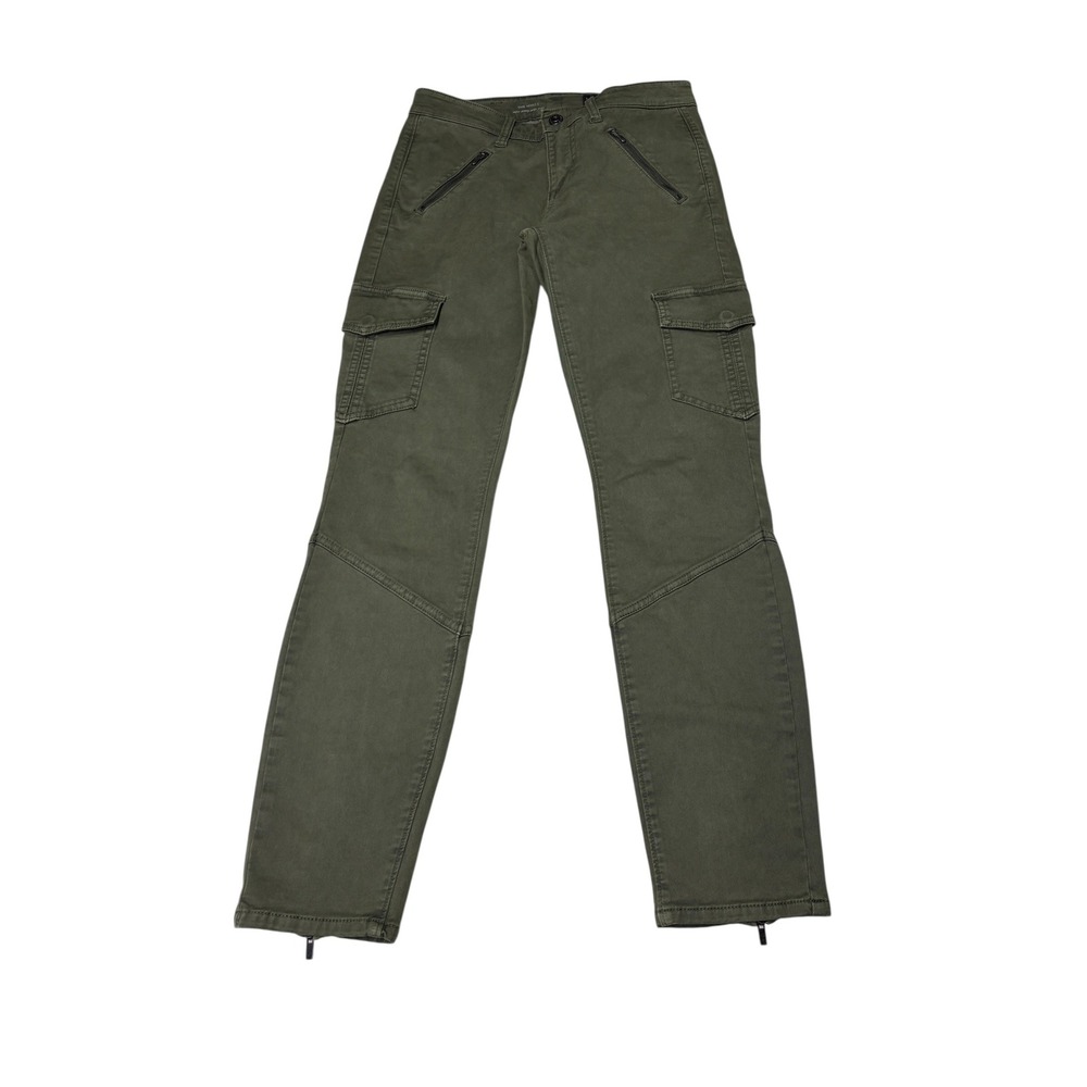 AG Adriano Goldschmied The Whitt  Skinny‎ Cargo Ankle Pants Olive Green 25X27
